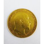 Edward VII half gold sovereign, dated 1903