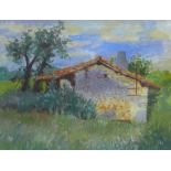 John McLaren, Cottage: St Romaine, Oil on canvas, Framed under glass, 43 x 33cm