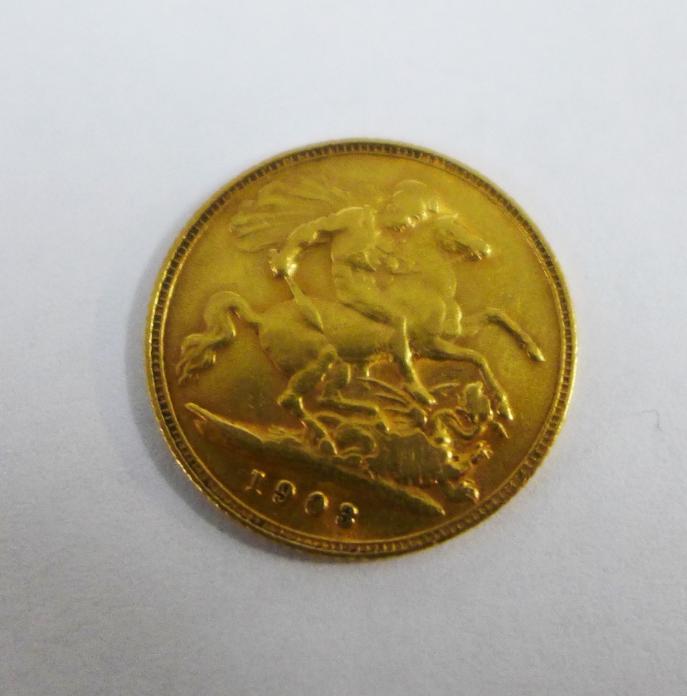 Edward VII half gold sovereign, dated 1903 - Image 2 of 2