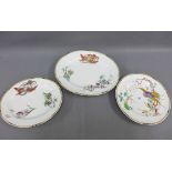 Royal Worcester table wares to include two graduated serving dishes and a matching plate (3)