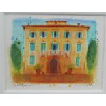 Ann Ross, RSW Near Verona, watercolour, signed & entitled, Framed under glass, with an Open Eye