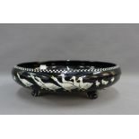Solian Ware Soho Pottery limited Chippendale bowl, with geese tot he rim and a with a black