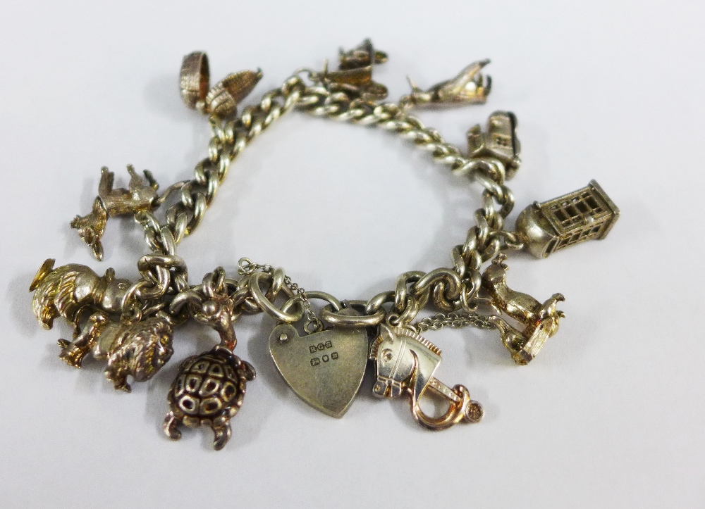 Silver charm bracelet and a quantity of charms (a lot) - Image 2 of 2