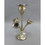 George VI silver epergne, Birmingham 1938, 25.5cm high (base weighted)