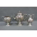 Three piece Epns teaset (3)