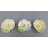 Three Beswick Gardena Ware moulded pottery dishes, pattern / shape No. 7005, (3)
