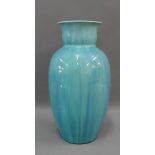 Pilkingtons Royal Lancastrian baluster vase with a streaked glaze, impressed factory marks and