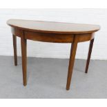 Mahogany D-End table 71 x 125cm