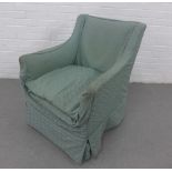 Early 20th century upholstered armchair with removable cover 87 x 67cm