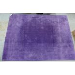 Modern purple wool rug, 220 x 160cm