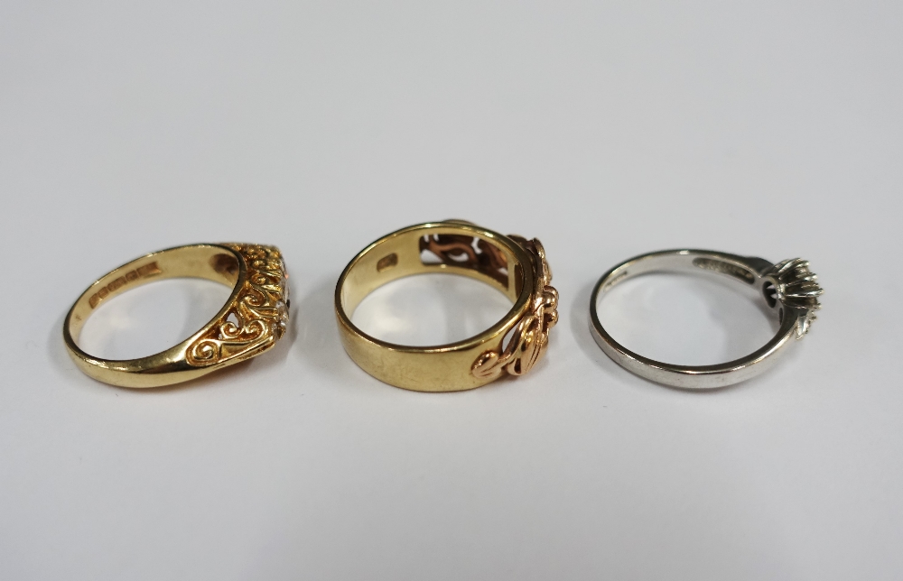 A collection of six 9ct gold rings and another unmarked yellow metal ring (7) - Image 6 of 7
