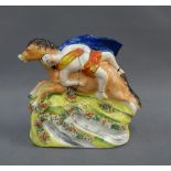 19th century Staffordshire figure Masseppe, 13cm high (a/f)