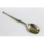 Silver anointing spoon, Birmingham 1936, 11cm long