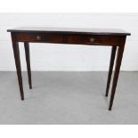 Mahogany console table, 80 x 107cm