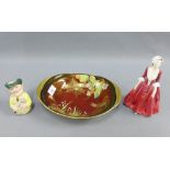 Mixed lot to include Royal Doulton figure Gwyneth and Doultonville Collection Toby jug - The