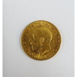 George V gold half sovereign, 1912