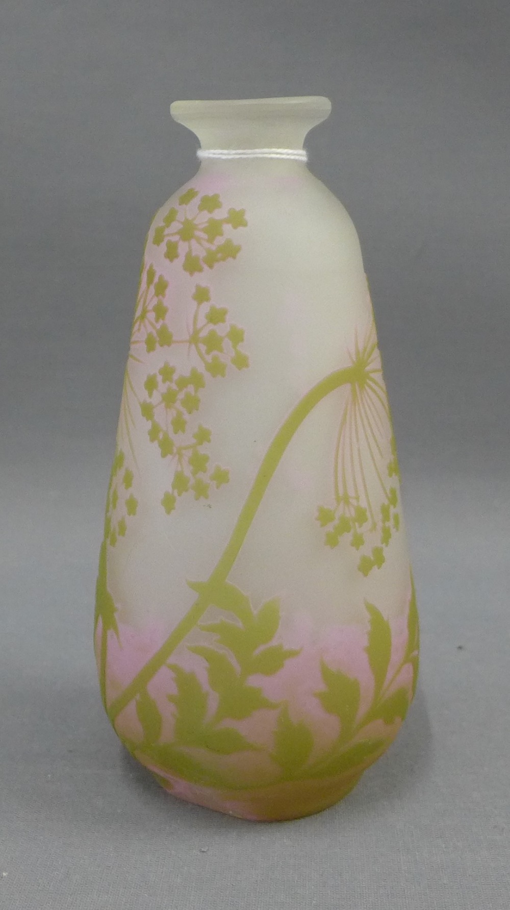 Cameo glass vase, bearing a Galle signature, 17cm high - Image 2 of 2