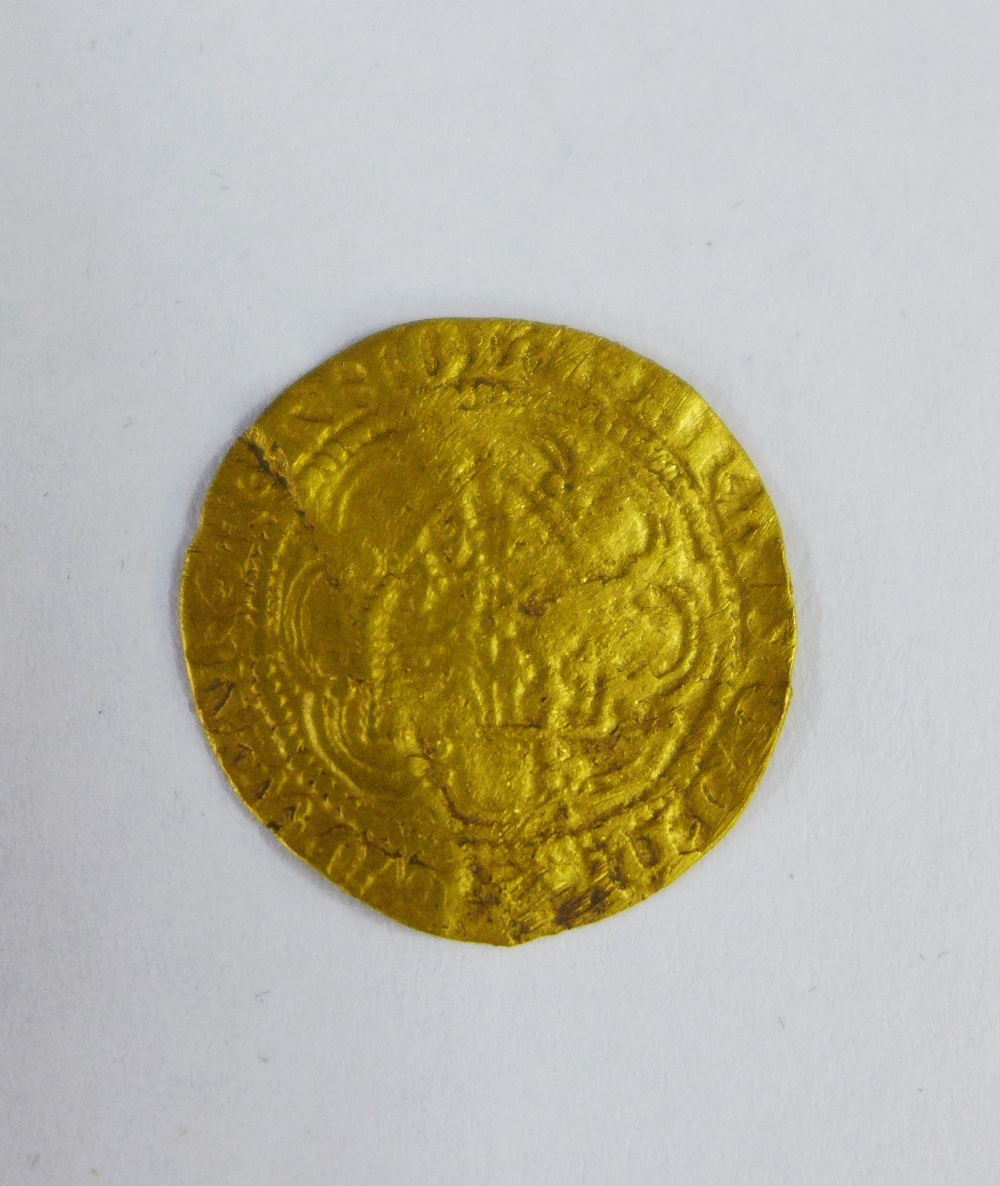 Edward III quarter noble gold coin - Image 2 of 2