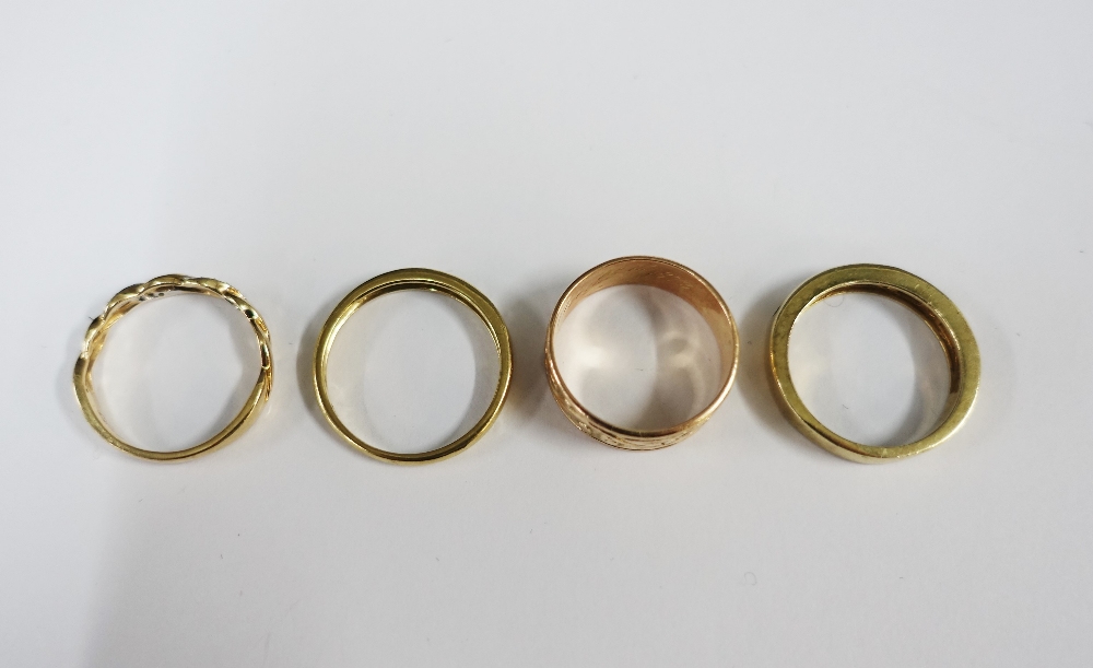 A collection of six 9ct gold rings and another unmarked yellow metal ring (7) - Image 4 of 7