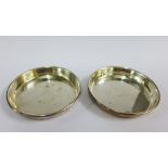 George V silver butter dishes, Birmingham 1922 (2)