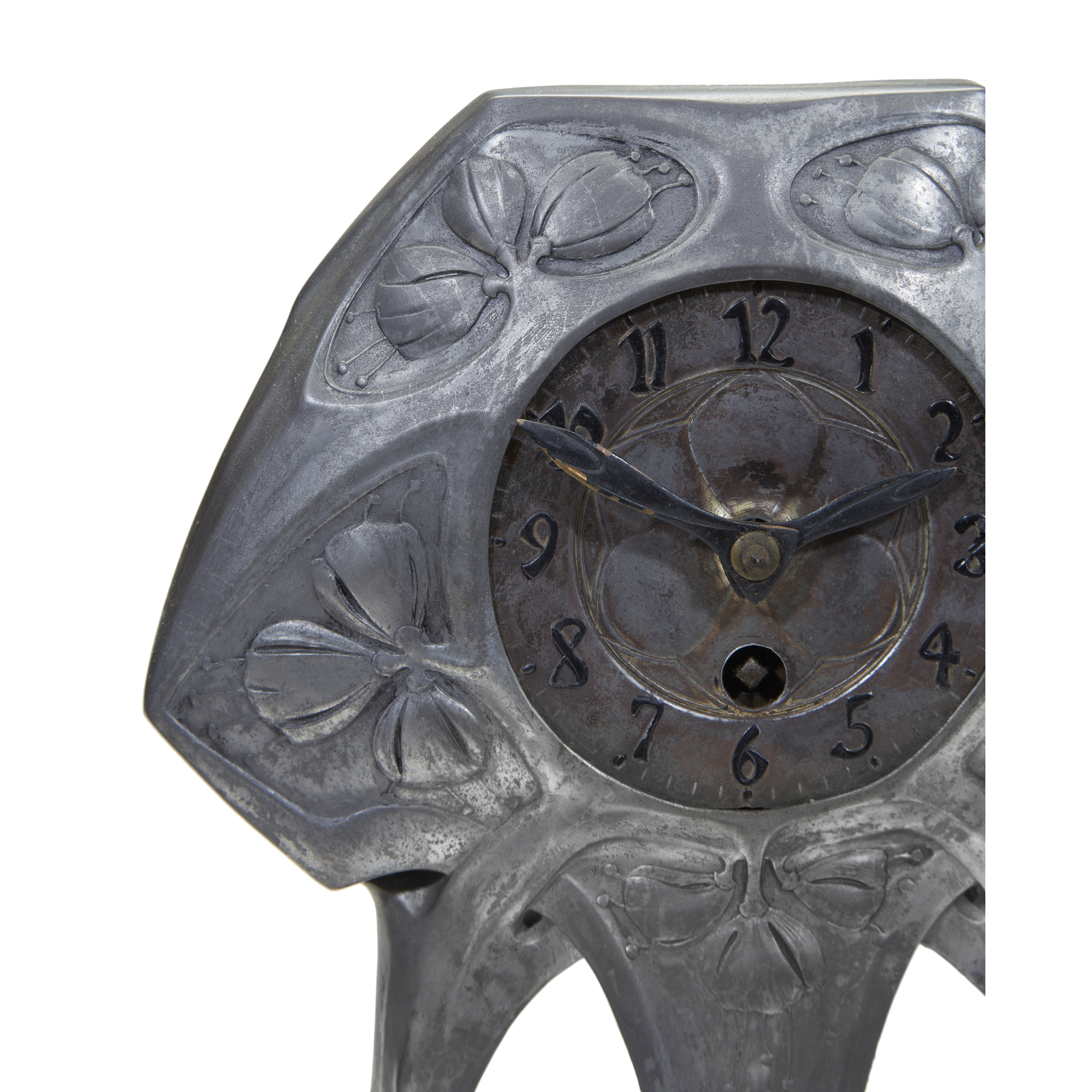 Osiris (German, active 1899-1909)A Group of Pewter Vessels and A Clock, Nuremberg, Germany, circa - Image 3 of 3