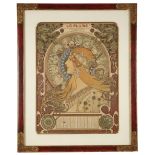 Alphonse Mucha (Czech, 1860-1939) Zodiac Color lithograph 25 1/4 x 18 1/2 in. (64 x 47 cm)