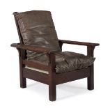 L. & J.G. Stickley (American, est. 1900)Onondaga Morris Chair Model #811, Fayetteville, NY, circa