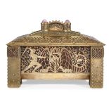 Erhard & Söhne (German, est. 1844)A Casket with Scenes from Wagner's Siegfried, Germany, circa