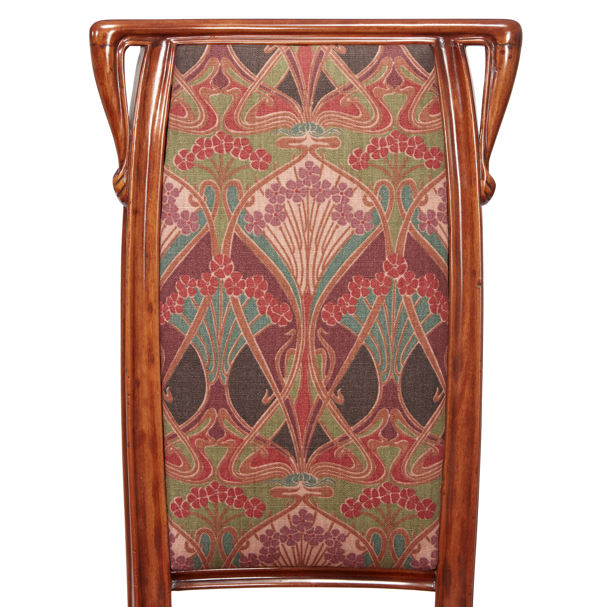 Louis Majorelle (French, 1859-1926)A Pair of Side Chairs, France, circa 1900 Carved walnut, - Image 3 of 3