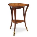 Louis Majorelle (French, 1859-1926)A Two-Tier Gueridon, France, circa 1900 Mahogany, tulipwood,