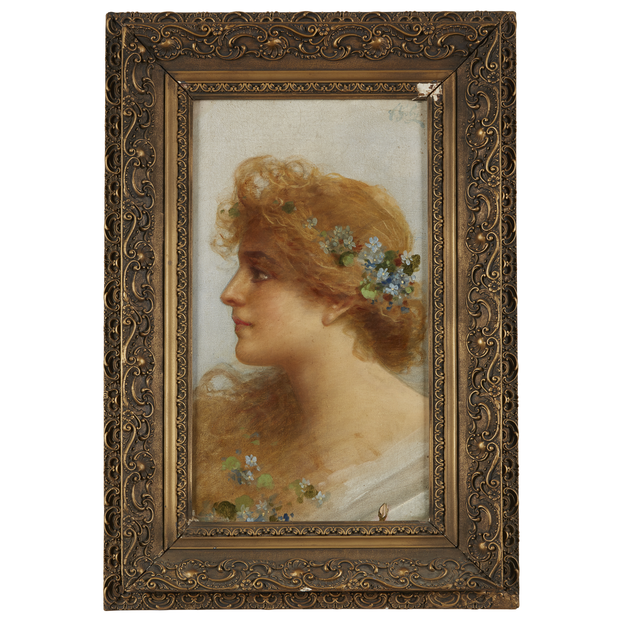 Antonio Guby (Italian, active late 19th/early 20th century) Portrait of a Lady Late 19th/early