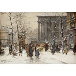 Eugène Galien-Laloue (French, 1854–1941) Paris, Place de la Madeleine Signed 'E. Galien.Laloue'