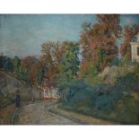 Armand Guillaumin (French, 1841–1927) La Promenade (Une Rue en Ile-de-France) Signed 'Guillaumin'