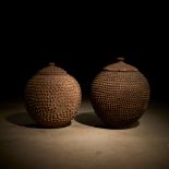 A pair of Lobi water containers, Burkina Faso