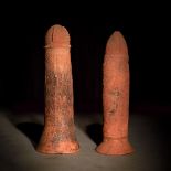 A pair of Bura urns, Niger, c. 1100-1400 C.E.