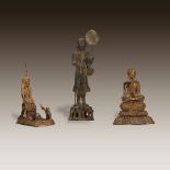 Three Thai and Burmese sculptures, 19th century