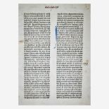 [Incunabula] Gutenberg, Johann (printer), Leaf From the Gutenberg Bible