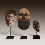 A collection of African masks,