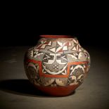 A large Acoma polychrome olla, early 20th century