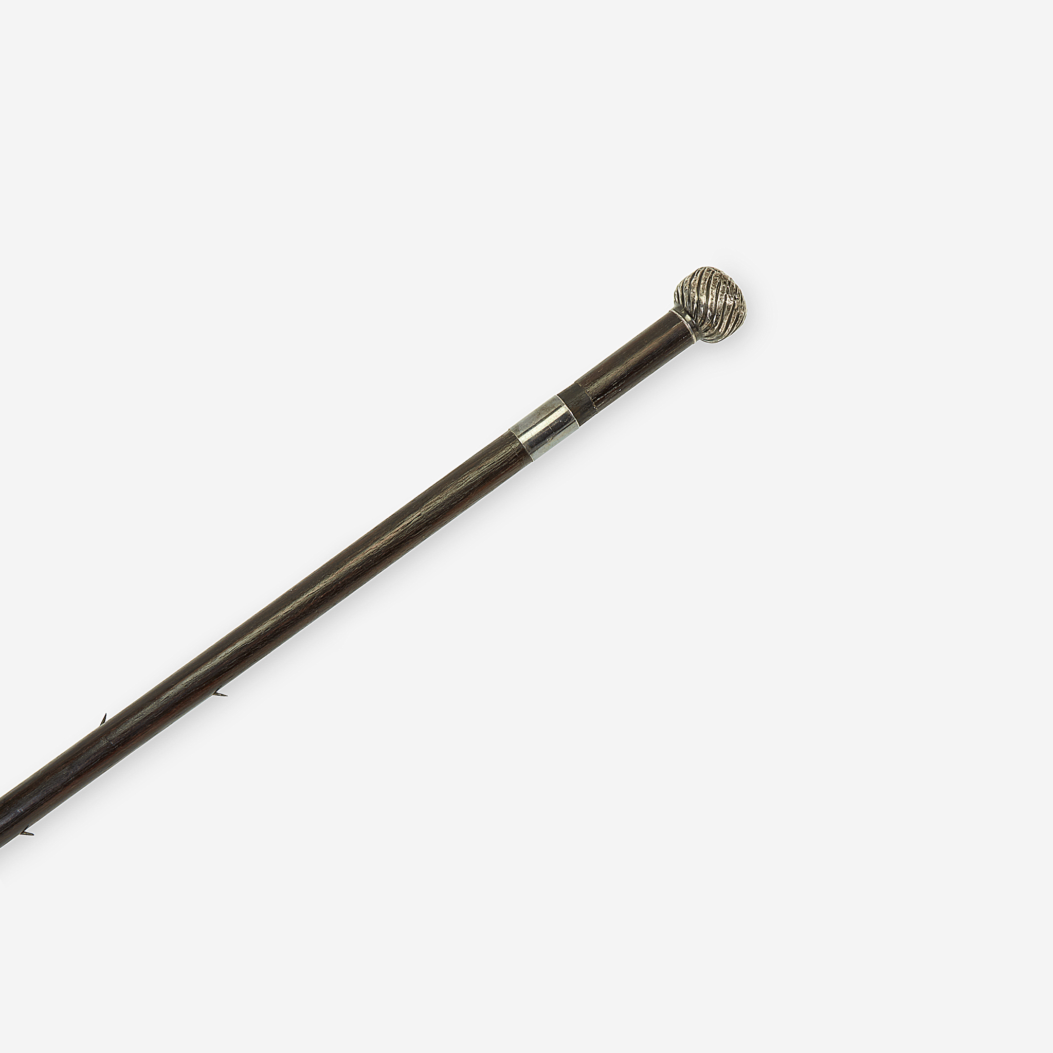 A Spanish silver and macassar weaponized cane, 19th/early 20th century - Image 3 of 3