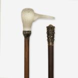 Two Russian canes, Various dates late 19th/early 20th century