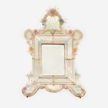 A Venetian Murano glass mirror, 19th century