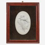 An Italian Grand Tour carved lavastone medallion after a design by Michelangelo Maestri (Italian, c.