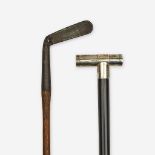 Two canes pertaining to outdoor leisure, Various dates late 19th/early 20th century