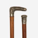 Two Anglo-Indian style measuring canes, Various dates late 19th/early 20th century
