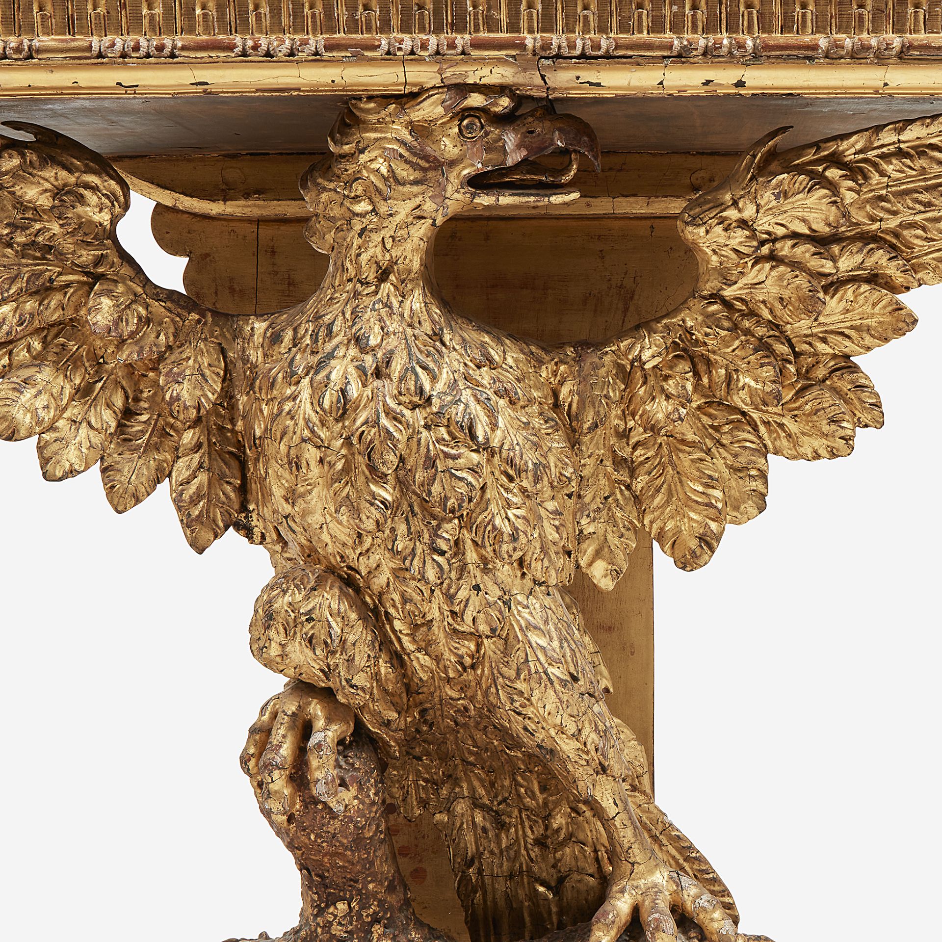 A George II giltwood eagle-form console in the manner of William Kent (English, 1685-1748), 18th cen - Bild 2 aus 2