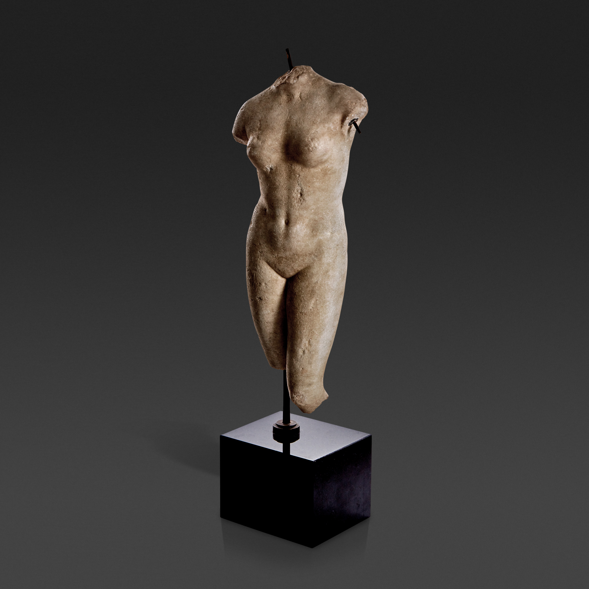 A Roman carved marble figure of Venus, Circa 2nd century C.E.