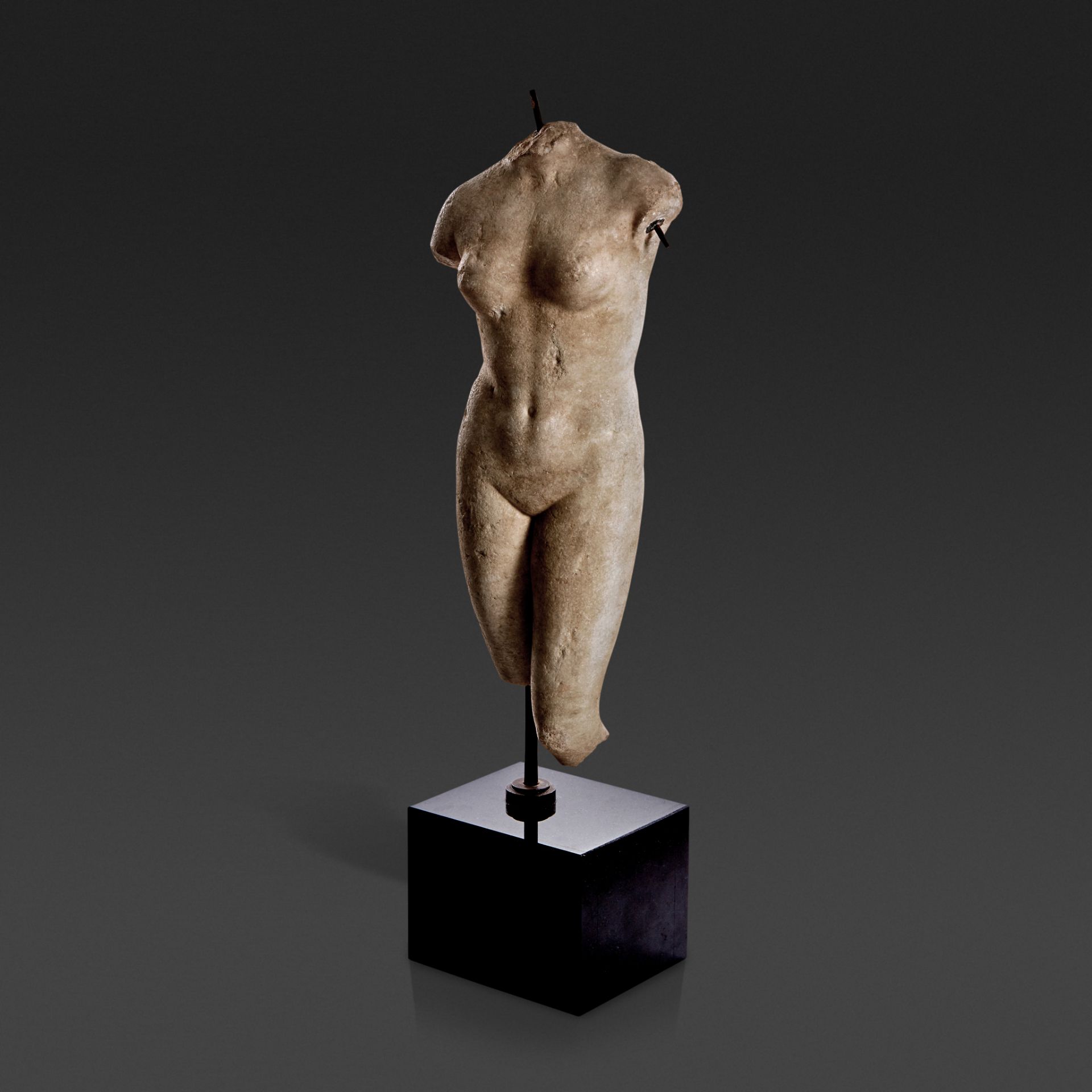 A Roman carved marble figure of Venus, Circa 2nd century C.E.