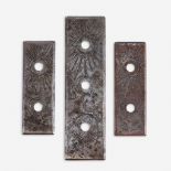 Samuel Yellin (American, b. Ukraine, 1884-1940), Set of Three Light Switch Plates, circa 1920s