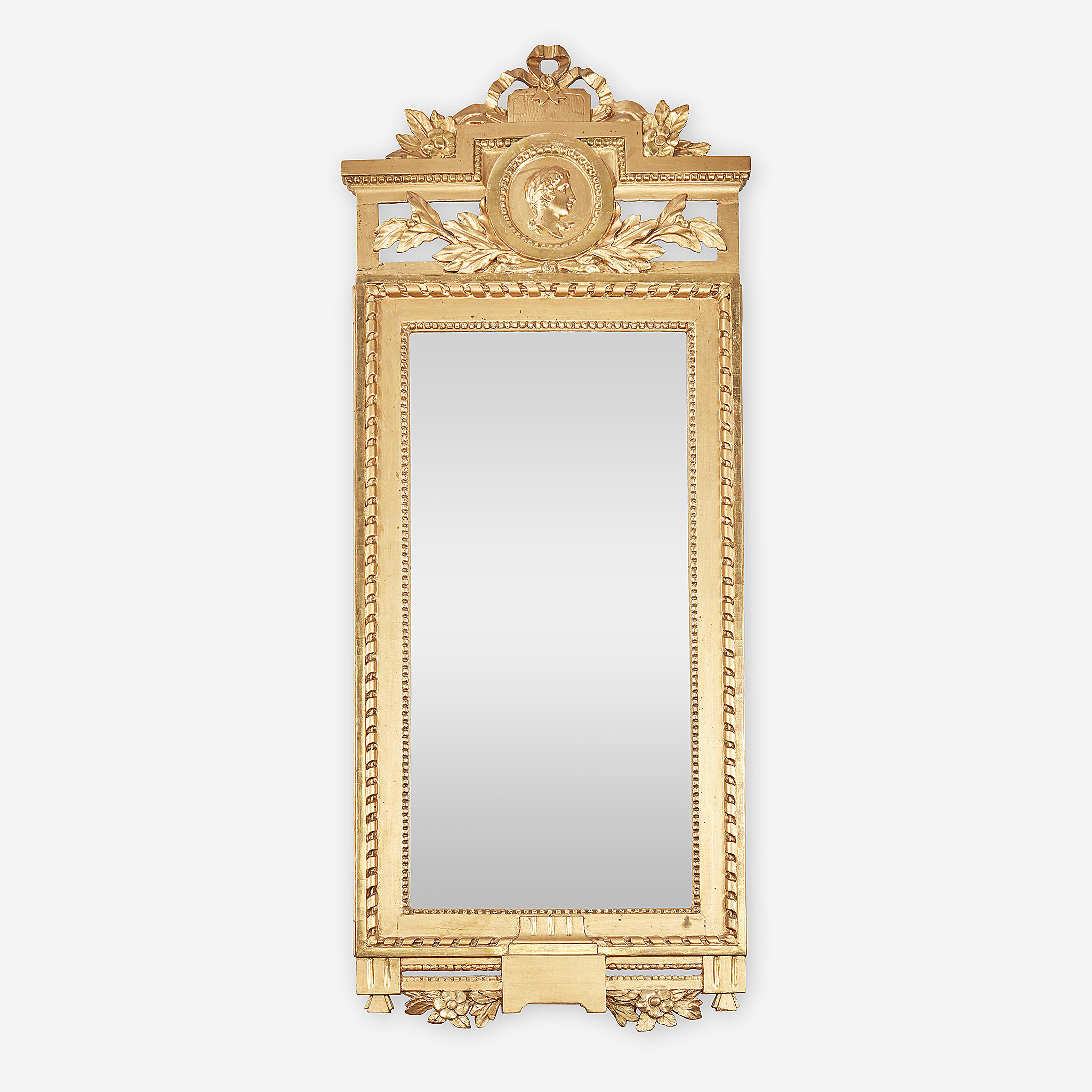 A Swedish Neoclassical giltwood pier mirror, Circa 1800